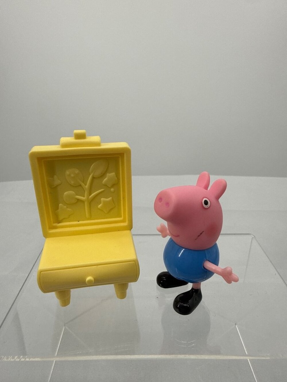 Peppa Pig George Painting Class Party Art Easel Playset Toy Lot
